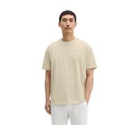 T-Shirt MARC O'POLO "mit saisonalem Rückenprint", Herren, Gr. XXL, beige (grau silk), Obermaterial: 100% Baumwolle, unifarben, relaxed fit, normaler Saum, Shirts T-Shirt (30320125-XXL) grau silk