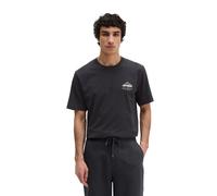 T-Shirt MARC O'POLO "mit sommerlichem Rückenprint", Jungen, Gr. XL, schwarz, Obermaterial: 100% Baumwolle, unifarben, regular fit, normaler Saum, Shirts T-Shirt (50347807-XL) schwarz