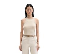 T-Shirt MARC O'POLO "mit TENCEL™ Modal", Damen, Gr. S, beige (linen beige), Obermaterial: 58% Baumwolle, 38% Modal, 4% Elasthan, unifarben, slim fit, Rundhals, Shirts T-Shirt (75998125-S) linen beige