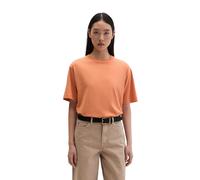 Marc O'Polo Damen T-Shirt, kurzarm - Rundhals, Loose Fit, Baumwolle-Modal-Mix Orange XL