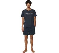 Marc O'Polo T-Shirt mit Logo Marine Baumwolle 2XL