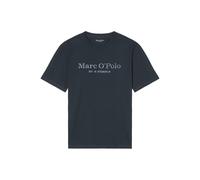 T-Shirt MARC O'POLO "T-Shirt Big-Logo 1er Pack", Damen, Gr. M, blau, Obermaterial: 100% Baumwolle CO., Shirts T-Shirt (77085149-M) blau