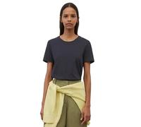 Marc OߴPolo Damen T-Shirt aus Bio-Baumwolle Regular Fit, Blau (Manic Midnight), L