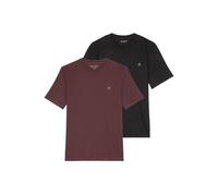 T-Shirt MARC O'POLO "T-Shirt Small-Logo 2er Pack", Herren, Gr. L, bunt (schwarz, rot), Obermaterial: 100% Baumwolle CO., Shirts T-Shirt (40016138-L) schwarz, rot