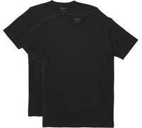 Marvelis Herren T-Shirt Body-Fit Rundhals Jersey 94%Baumwolle/6%Elasthan Doppelpack Schwarz M