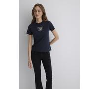 T-Shirt MAVI "BEACH PRINTED T-SHIRT", Damen, Gr. XS, grau (phantom), 100% Baumwolle, bedruckt, normal normal, Rundhals, Shirts T-Shirt, Print T-Shirt (53672649-XS) phantom