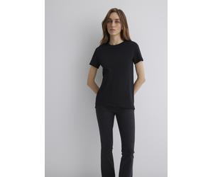 T-Shirt MAVI "CREW NECK T-SHIRT", Damen, Gr. XS, schwarz, 100% Baumwolle, unifarben, normal normal, Rundhals, Shirts T-Shirt, T-Shirt Basic (69313834-XS) schwarz