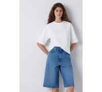 T-Shirt MAVI "FASHION JERSEY", Damen, Gr. XS, weiß (antique weiß), 95% Baumwolle, 5% Elastan, normal normal, Rundhals, Shirts T-Shirt, Premium Tee (16464631-XS) antique weiß