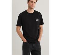 Mavi Herren Logo Tee T-Shirt, Black, S
