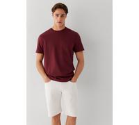 T-Shirt MAVI "SHORT SLEEVE TEE", Herren, Gr. L, tawny port, 96% Baumwolle, 4% Elastan, normal normal, Rundhals, Shirts T-Shirt, Basic Tee (65836748-L) tawny port