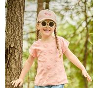 T-Shirt MAXIMO, Mädchen, Gr. 122/128, dogwood, Jersey, Obermaterial: 80% Baumwolle, 20% Polyester, geblümt, unifarben, bequem hüftbedeckend, Rundhals, abgesteppte Kante, Shirts T-Shirt, unifarben, mit