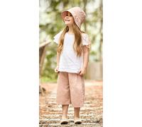 T-Shirt MAXIMO, Mädchen, Gr. 98/104, weiß, Web, Obermaterial: 100% Baumwolle, Shirts T-Shirt, Weiß, Musselin, Flügelärmel, Knopfverschluss, Mädchen (49255520-98) weiß