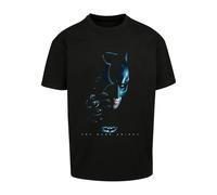 T-Shirt MERCHCODE "Merchcode Batman the dark Knight Heavy Oversize Tee", Herren, Gr. M, schwarz, 100% Baumwolle, bedruckt, oversize, Rundhals, Shirts T-Shirt (91413643-M)