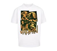 Merchcode Herren Mc1100-bob Marley Jammin Live Oversize Tee T-Shirt, Weiß, L EU