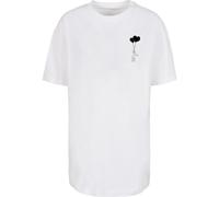 T-Shirt MERCHCODE "Merchcode Damen Ladies Love In The Air Oversized Boyfriend Tee", Damen, Gr. 3XL, weiß, 100% Baumwolle, bedruckt, oversize, Rundhals, Shirts T-Shirt (96076027-XXXL) weiß