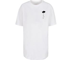 T-Shirt MERCHCODE "Merchcode Damen Ladies Love In The Air Oversized Boyfriend Tee", Damen, Gr. 4XL, weiß, 100% Baumwolle, bedruckt, oversize, Rundhals, Shirts T-Shirt (96076027-4XL) weiß
