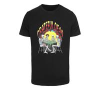 T-Shirt MERCHCODE "Merchcode Grateful Dead Poker Game Tee", Damen, Gr. XXL, schwarz, 100% Baumwolle, bedruckt, normal, Rundhals, Shirts T-Shirt (98569822-XXL) schwarz