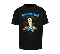 T-Shirt MERCHCODE "Merchcode Grateful Dead Spot Oversize Tee", Herren, Gr. M, schwarz, 100% Baumwolle, bedruckt, oversize, Rundhals, Shirts T-Shirt (68744765-M) schwarz
