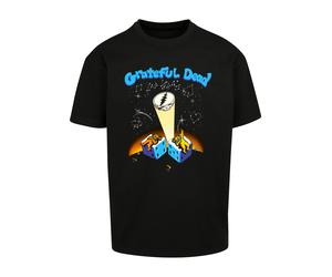 T-Shirt MERCHCODE "Merchcode Grateful Dead Spot Oversize Tee", Herren, Gr. M, schwarz, 100% Baumwolle, bedruckt, oversize, Rundhals, Shirts T-Shirt (68744765-M) schwarz