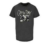 T-Shirt MERCHCODE "Merchcode Green Day Collage Acid Tee", Herren, Gr. XS, schwarz, 100% Baumwolle, bedruckt, normal, Rundhals, Shirts T-Shirt (71721544-XS) schwarz