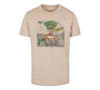T-Shirt MERCHCODE "Merchcode Green Day Dookie Cover Tee", Herren, Gr. 4XL, beige (sand), 100% Baumwolle, bedruckt, normal, Rundhals, Shirts T-Shirt (39215817-4XL) sand