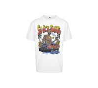 T-Shirt MERCHCODE "Merchcode Gucci Mane So Icy Oversize Tee", Damen, Gr. L, weiß, 100% Baumwolle, bedruckt, oversize, Rundhals, Shirts T-Shirt (86877335-L) weiß