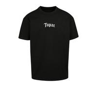 T-Shirt MERCHCODE "Merchcode Herren 2Pac - 2Pacalypse Now Oversize Tee", Jungen, Gr. XL, schwarz, 100% Baumwolle, bedruckt, oversize, Rundhals, Shirts T-Shirt (79088404-XL) schwarz