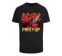 T-Shirt MERCHCODE "Merchcode Herren ACDC - PWRUP Stage Lights T-Shirt", Jungen, Gr. XXL, schwarz, 100% Baumwolle, bedruckt, normal, Rundhals, Shirts T-Shirt (56440158-XXL) schwarz