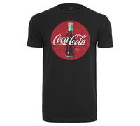 Merchcode Coca Cola Bottle Logo Tee in Gr. XL in Schwarz