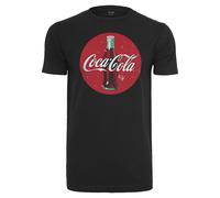 Merchcode Herren T-Shirt Mc891 Coca Cola Bottle Logo Schwarz XS