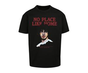 T-Shirt MERCHCODE "Merchcode Herren Jack Harlow no place like Home Tee", Herren, Gr. L, schwarz, 100% Baumwolle, bedruckt, oversize, Rundhals, Shirts T-Shirt (62882415-L) schwarz