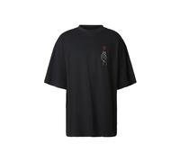 T-Shirt MERCHCODE "Merchcode Herren K Heart Huge Tee", Herren, Gr. L, schwarz, 100% Baumwolle, bedruckt, oversize, Rundhals, Shirts T-Shirt (28494660-L) schwarz