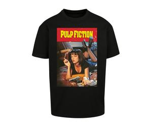 T-Shirt MERCHCODE "Merchcode Herren Pulp Fiction Poster Oversize Tee", Herren, Gr. 4XL, schwarz, 100% Baumwolle, bedruckt, oversize, Rundhals, Shirts T-Shirt (62343555-4XL) schwarz