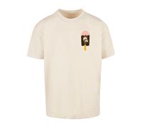 T-Shirt MERCHCODE "Merchcode Herren Summer - Icecream Heavy Oversize Tee", Jungen, Gr. XL, beige (sand), 100% Baumwolle, bedruckt, oversize, Rundhals, Shirts T-Shirt (90610435-XL) sand