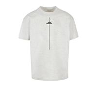 T-Shirt MERCHCODE "Merchcode Herren Think Different Heavy Oversized Tee", Damen, Gr. M, lightgrau, 100% Baumwolle, bedruckt, oversize, Rundhals, Shirts T-Shirt (67179048-M) lightgrau