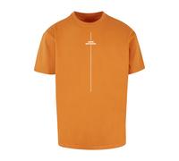 T-Shirt MERCHCODE "Merchcode Herren Think Different Heavy Oversized Tee", Herren, Gr. M, forgottenorange, 100% Baumwolle, bedruckt, oversize, Rundhals, Shirts T-Shirt (97573800-M)