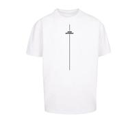 T-Shirt MERCHCODE "Merchcode Herren Think Different Heavy Oversized Tee", Herren, Gr. XL, weiß, 100% Baumwolle, bedruckt, oversize, Rundhals, Shirts T-Shirt (68552429-XL) weiß