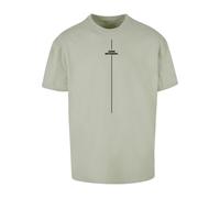 T-Shirt MERCHCODE "Merchcode Herren Think Different Heavy Oversized Tee", Jungen, Gr. L, softsalvia, 100% Baumwolle, bedruckt, oversize, Rundhals, Shirts T-Shirt (99209755-L) softsalvia