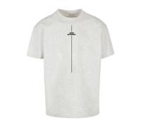 T-Shirt MERCHCODE "Merchcode Herren Think Different Heavy Oversized Tee", Jungen, Gr. XL, lightgrau, 100% Baumwolle, bedruckt, oversize, Rundhals, Shirts T-Shirt (67179048-XL) lightgrau