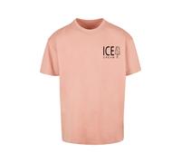 T-Shirt MERCHCODE "Merchcode Ice Cream Oversized T-shirt", Herren, Gr. 5XL, rosa (amber), 100% Baumwolle, bedruckt, oversize, Rundhals, Shirts T-Shirt (66894066-5XL) amber