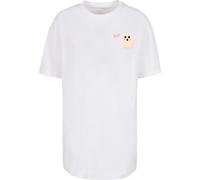 T-Shirt MERCHCODE "Merchcode Ladies Halloween - Boo Ghost Tee", Damen, Gr. M, weiß, 100% Baumwolle, bedruckt, oversize, Rundhals, Shirts T-Shirt (48290930-M) weiß