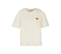 Merchcode T-Shirt Ladies Serenity Tee, 100% Baumwolle, bedruckt, Oversize, Rundhals, Sandweiß, Gr. XS
