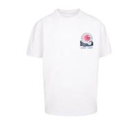 T-Shirt MERCHCODE "Merchcode Sunset Charm Oversized T-shirt", Herren, Gr. S, weiß, 100% Baumwolle, bedruckt, oversize, Rundhals, Shirts T-Shirt (14164608-S) weiß