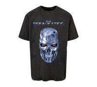 T-Shirt MERCHCODE "Merchcode Terminator I´ll Be Back Oversize Tee", Herren, Gr. M, schwarz, 100% Baumwolle, bedruckt, oversize, Rundhals, Shirts T-Shirt (49886512-M) schwarz