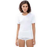 T-Shirt MEY "Emotion", Damen, Gr. 38, weiß, Feinripp, Obermaterial: 50% Viskose, 46% Polyamid, 4% Elasthan, schmal hüftbedeckend, Rundhals, Shirts T-Shirt, Ohne auftragende Seitennähte (11355245-38) w