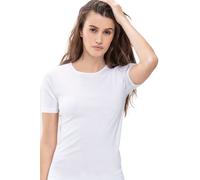 T-Shirt MEY "Noblesse", Damen, Gr. 42, weiß, Feinripp, Obermaterial: 100% Baumwolle, schmal hüftbedeckend, Rundhals, Shirts T-Shirt, ohne auftragende Seitennähte (24321601-42)