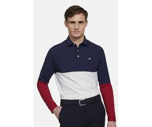 T-Shirt MEYER "Justin", Herren, Gr. XXL, blau (navy), 90% Polyamid, 10% Elasthan, unifarben, regular fit, V-Ausschnitt, Bündchen, Shirts T-Shirt, mit UV-Schutz, atmungsaktiv, pflegeleicht (92222722-XX