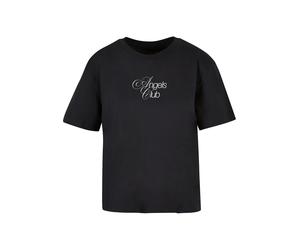 T-Shirt MISS TEE "Miss Tee Angels Club Tee", Damen, Gr. XL, schwarz, 100% Baumwolle, bedruckt, oversize, Rundhals, Shirts T-Shirt (11300644-XL) schwarz