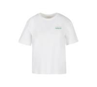 T-Shirt MISS TEE "Miss Tee Cheers And Bubbles Tee", Damen, Gr. XXL, weiß, 100% Baumwolle, bedruckt, oversize, Rundhals, Shirts T-Shirt (16574421-XXL) weiß