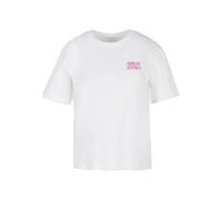 T-Shirt MISS TEE "Miss Tee Damen Cute But Psycho Tee", Damen, Gr. 4XL, weiß, 100% Baumwolle, bedruckt, oversize, Rundhals, Shirts T-Shirt (72160739-4XL) weiß